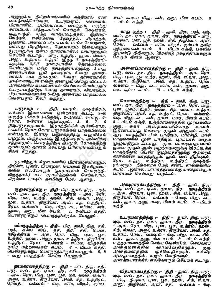 Panchangam
